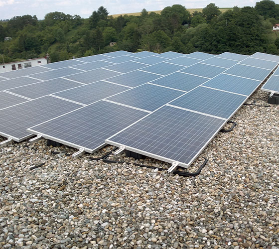 Söhner Flachdach -Solaranlage in Schwaigern Söhner Flachdach -Solaranlage in Schwaigern