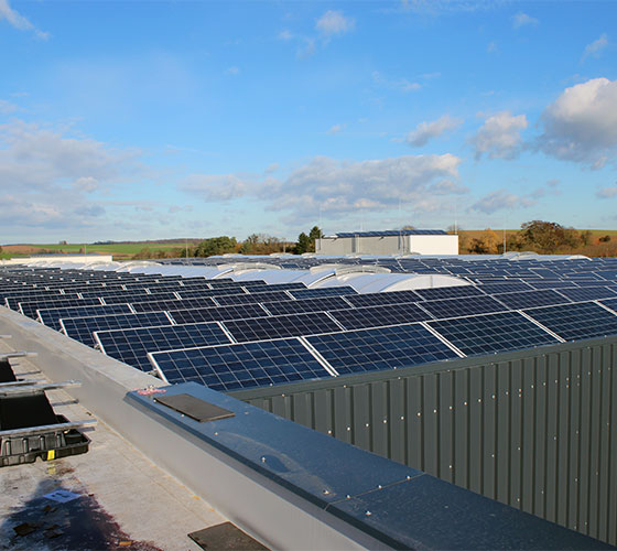 Söhner Flachdach-Solaranlage in Schwaigern Söhner Flachdach-Solaranlage in Schwaigern